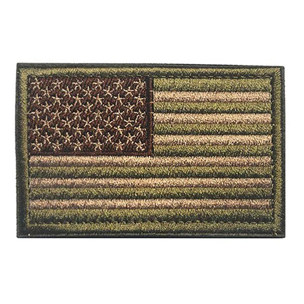 

US Flag Tactical Badges American Embroidery Patch Woven Hook and Loop