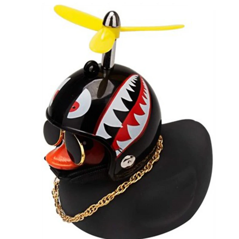 

Standing Black Duck Bicycle Bell Broken Wind Helmet Small Yellow Duck MTB Road Bike Motor Riding Cycling Bicycle Duck Bell, As the pictures show