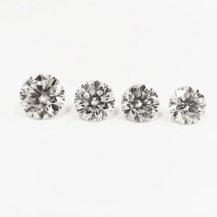 

Factory 1/2/3 carat H&A cutting brilliant round shape GRA certified Moissanite gemstones price, Attractive