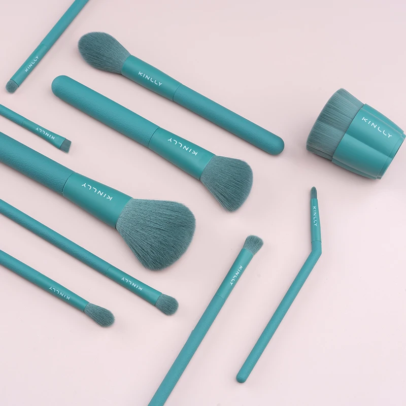 

2021 hot selling new beauty makeup brushs green eye shadow brush eyebrow brush set