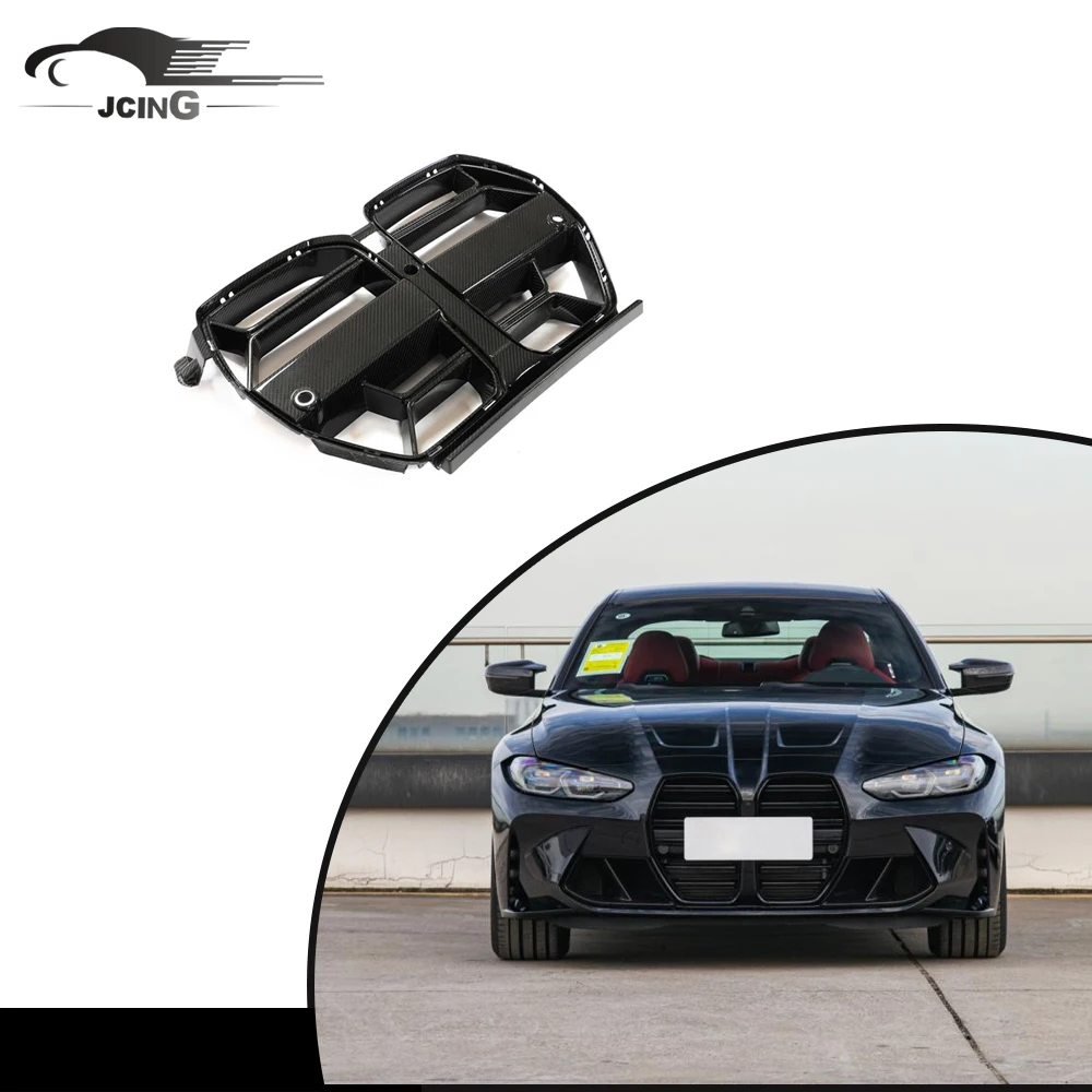 

Fashion Upgrade Carbon Fiber Front Car Grill for BMW G80 M3 G82 G83 M4 Without ACC 2021-2022