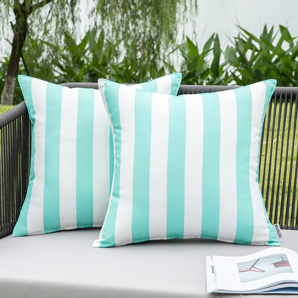 

Outdoor Waterproof Pillow Cover Decorative Garden Cushion Cover Sham Throw Pillow case Shell for Patio Tent Couch Pillowcases