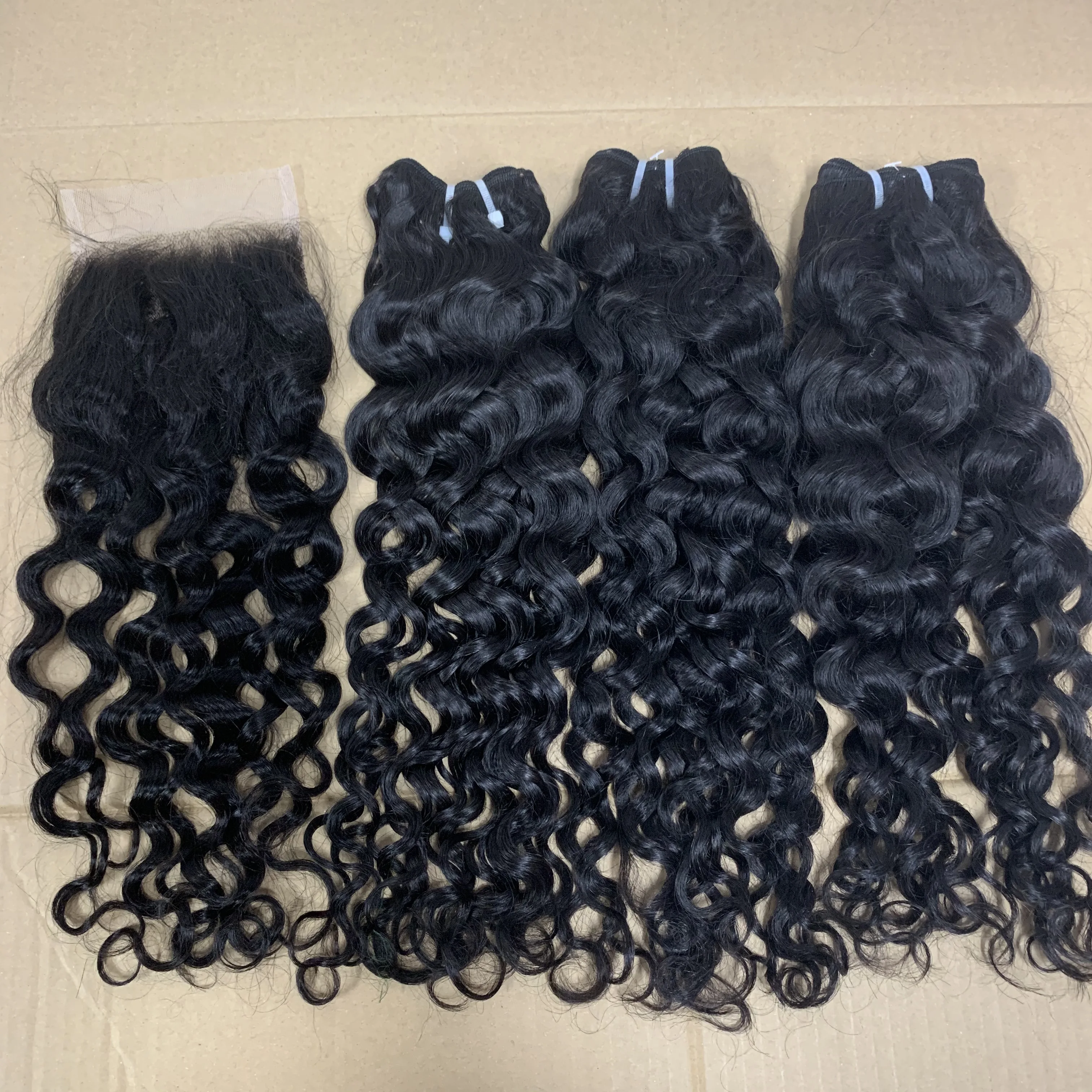 

Hot Selling 100% Virgin Human Hair of Top Quality Straight Brazilian Hair Weave, Natural color