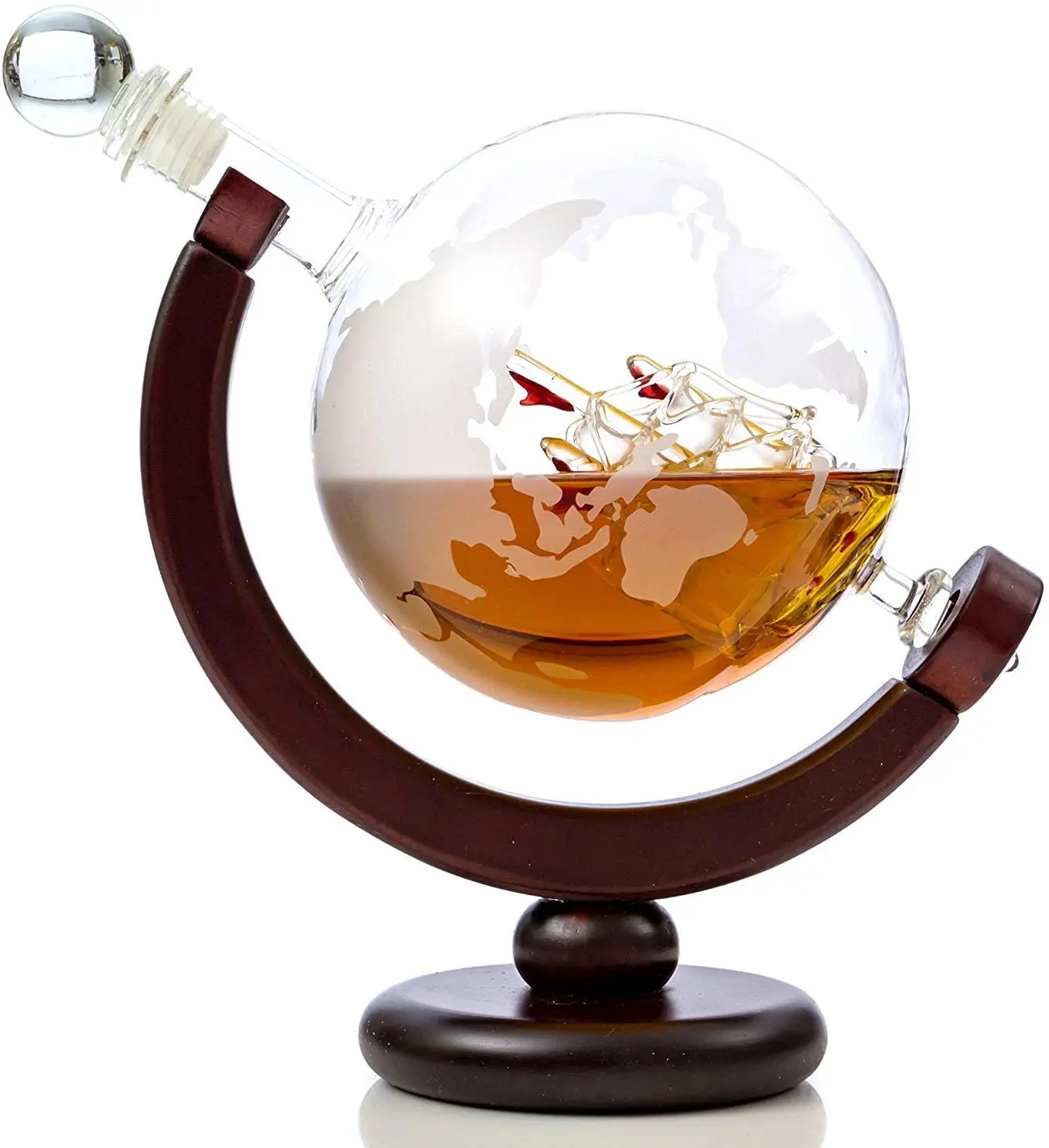 

High borosilicate glass Globe Wine Decanter set red wine glass 300ml whiskey glass