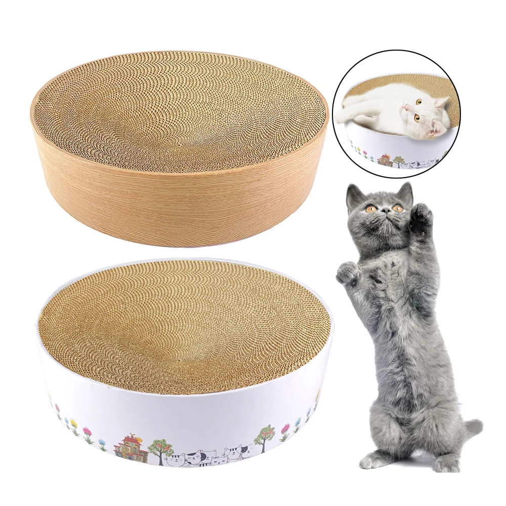 

Hot Selling Bowl Shape cat scratch corrugated cardboard cat scratcher lounge bed