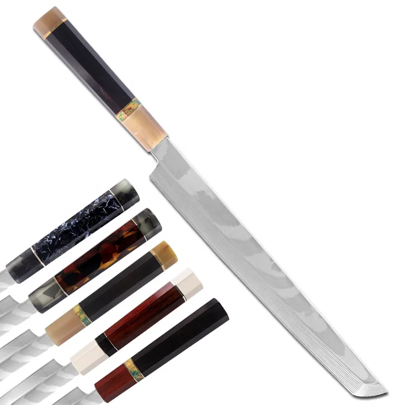 

Hot selling best kitchen sashimi knife damascus chef knife