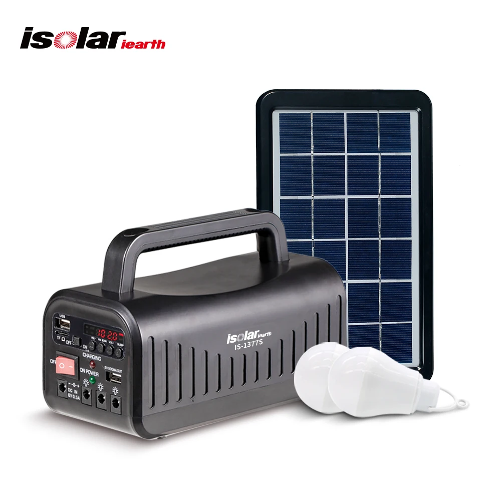 Small solar lighting system for home isolar gd8017 camping lamp with FM radio  hot solar home lights system