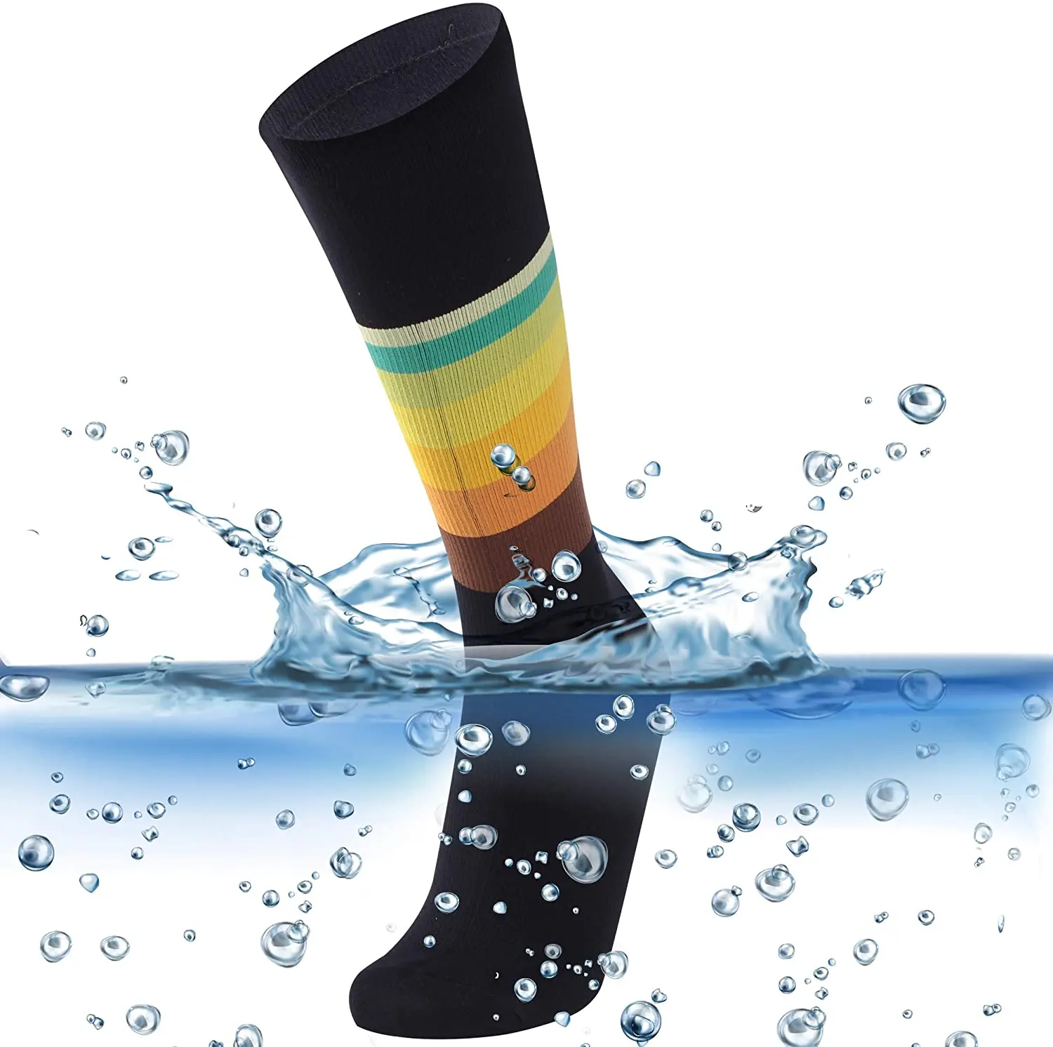 

Outdoor waterproof hiking sport socks breathable 20-30mmHg compression custom socks