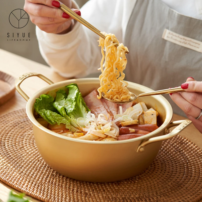 

Hot Selling Metal Ramen Noodle Kitchen Pot 3106, Yellow