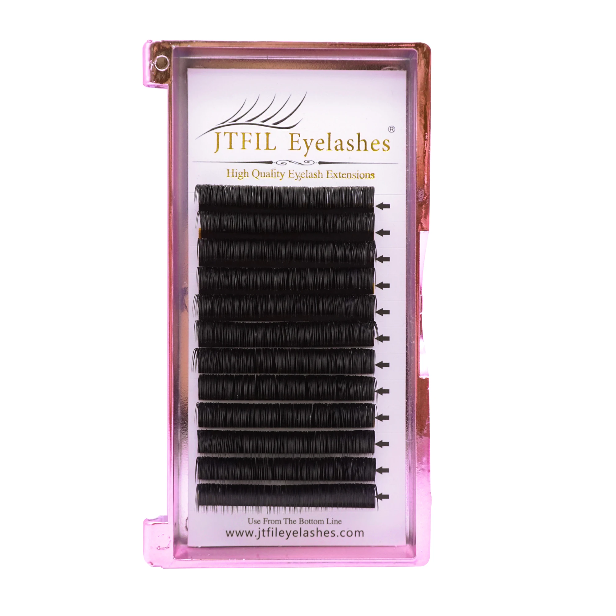 

Jtfil OEM Private Label 0.05mm Russian Volume lashes 0.03 0.07 faux mink Eyelashes Extension, Black