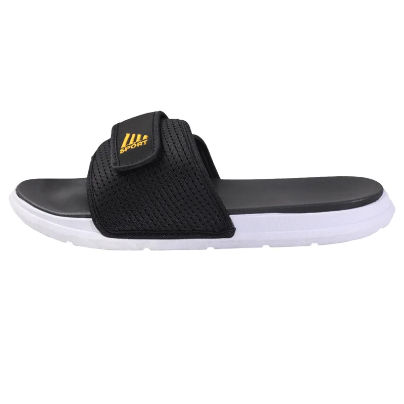 

2021 new summer men's slippers fashion trendy men double straps cloth men sandals slides