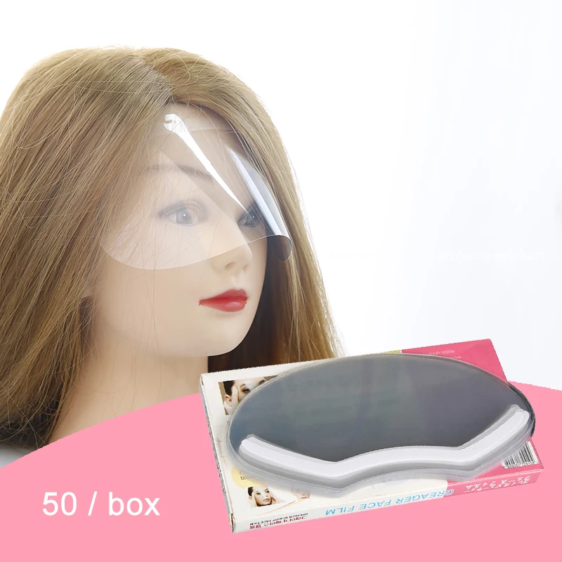 

Amazon Hot 50pcs Haircut Face Shield Cover salon hair Dyeing face mask, Customized color