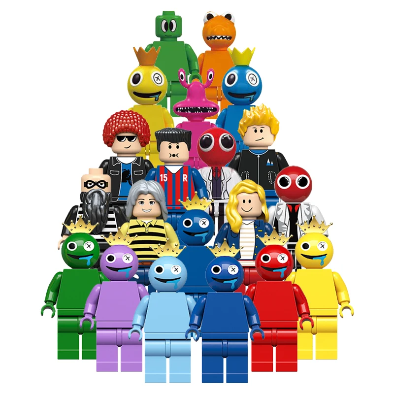 

SL89211 RZL0004 RZL0005 Famous Game Rainbow Mini Friends Series Figures Building Blocks Game Theme Toys