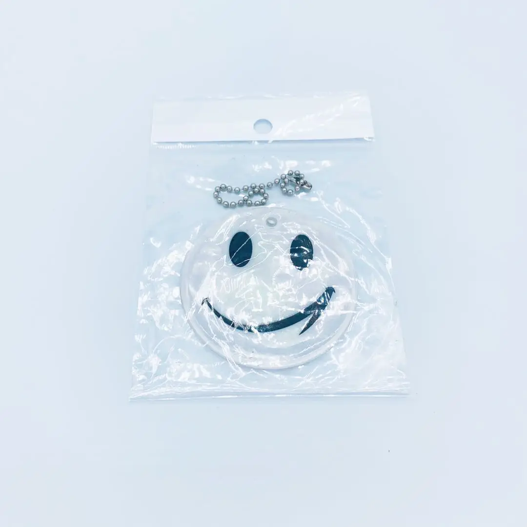 Cheap colorful high reflective PVC reflective hanger promotional bag gift reflective keychain