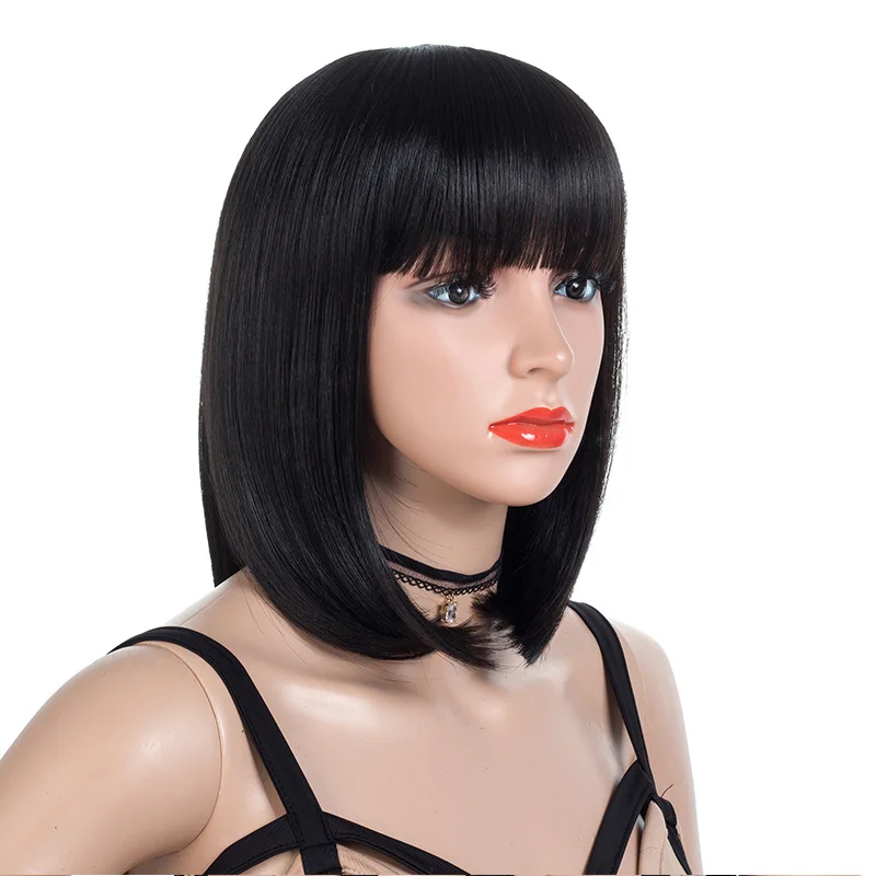 

Short bob hairstyle cuticle aligned hair wigs for black woman big bobs sexy bobs straight