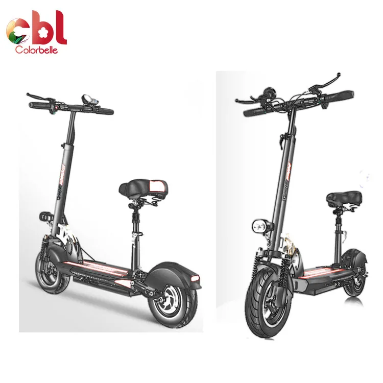 

scooters electr Adult 2 type foldable power 500w Battery Motorcycles 10inch 48V wholesale electric scooters, White ,black