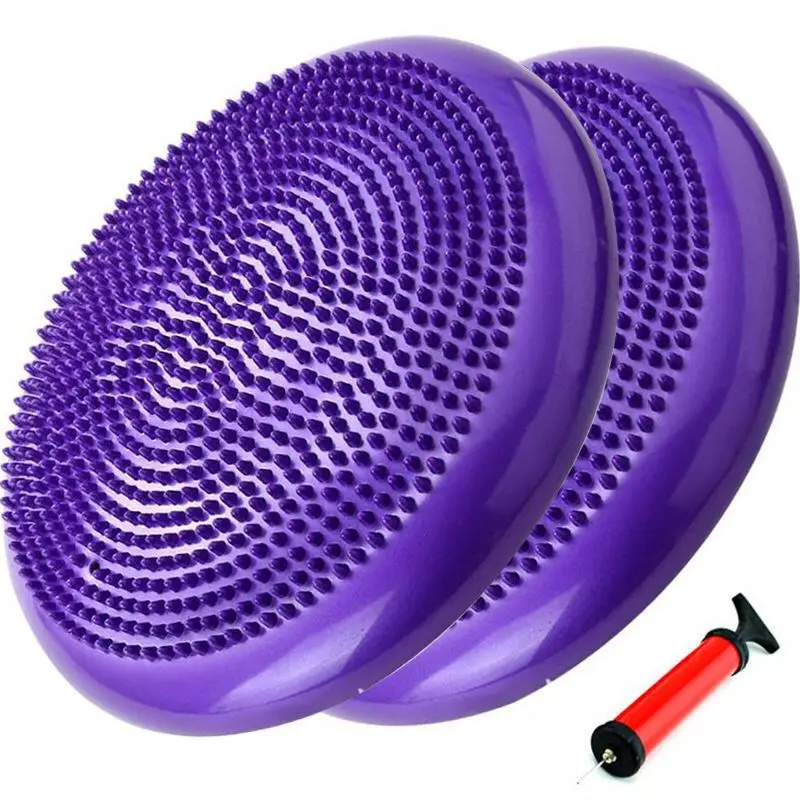 

Inflated Stability Balance Disc Wobble Cushion With Pump