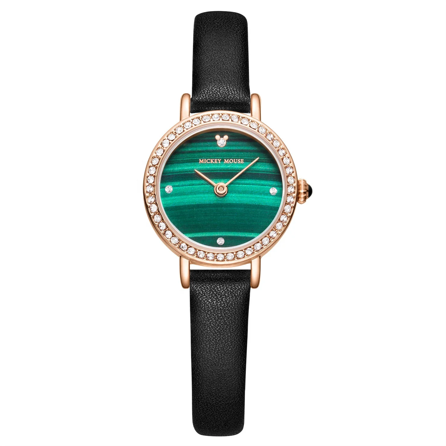 

2021 custom made fashionable pu strap 3atm waterproof 3D printed quartz wristwatch