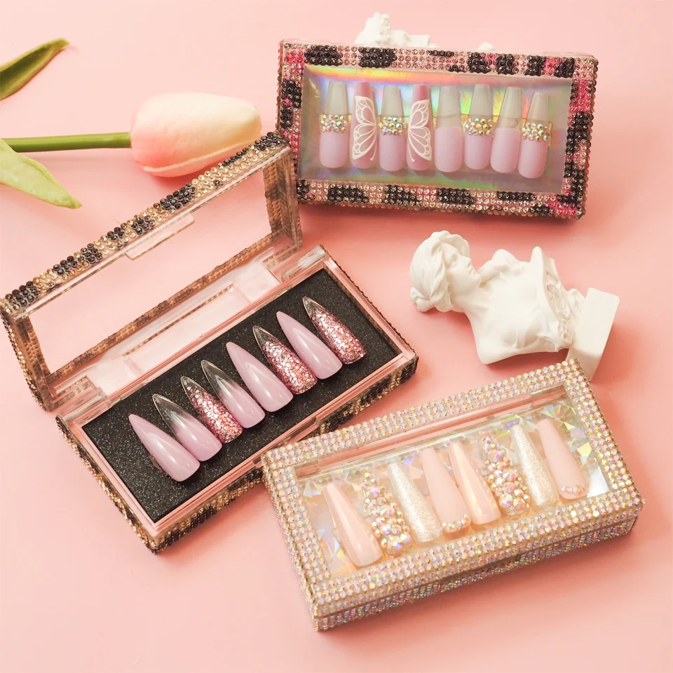 

Wholesales Almond Shape Long Ballerina coffin Press on nail