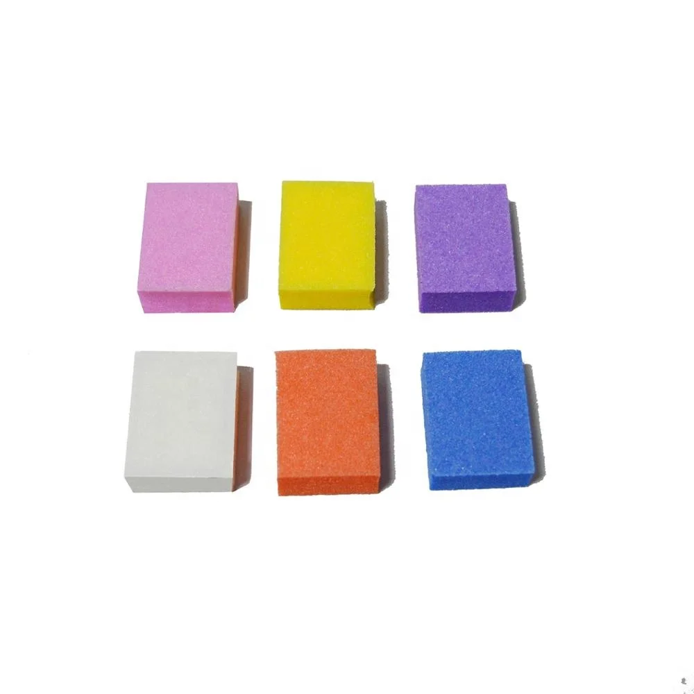 
Custom Size EVA Sponge 3 Way Mini Nail Buffer Block 