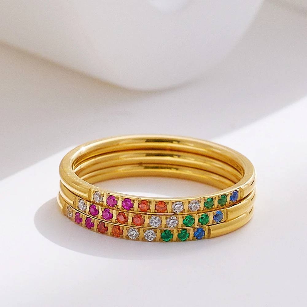 

Anillos Acero Inoxidable Por Mayor Zirconia Stainless Steel Diamond For Women Gifts Wedding Fashion Jewelry Rings