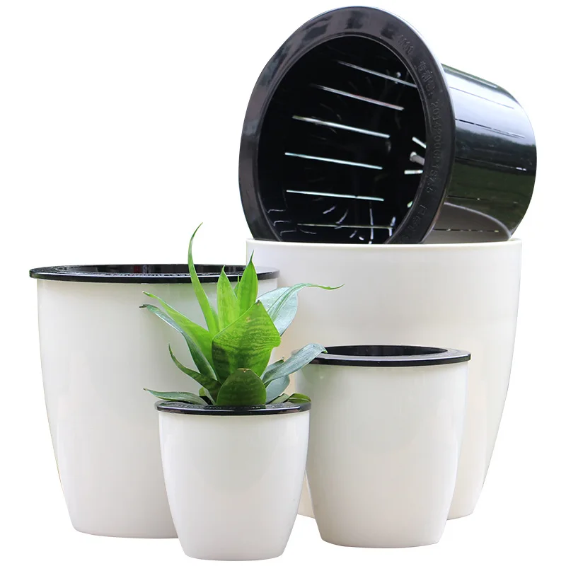 

Wholesale colour modern design hanging pots in bulk self watering pastic flower pot