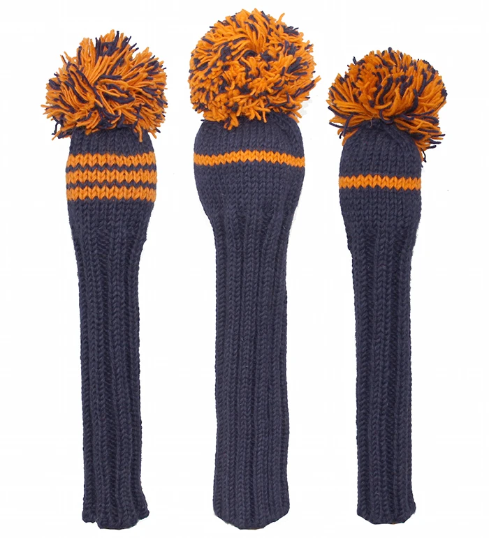 Custom Wool Knitted Golf Club Headcover Buy Wool Knitted Golf Club