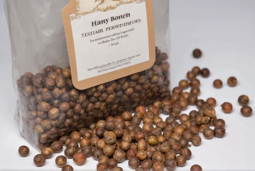 Malabar Peppercorns in a wooden bowl