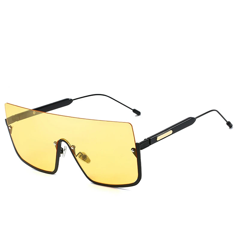 

oversize half frame metal glasses personality sunglasses shades 2020 men women sun glasses wholesale (KSG047), 5 colors
