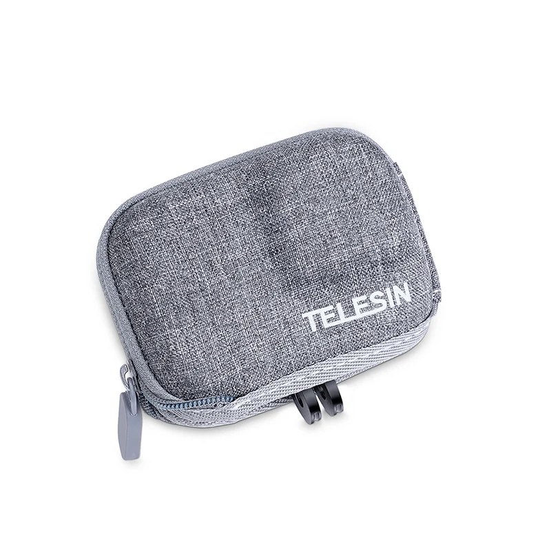 

Telesin Grey Mini Protective Bag Carrying Case for Go Pros Hero 9 with Half Openning Mouth support connectig with Tripod