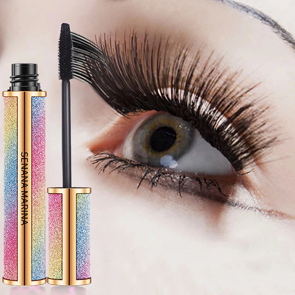 

Bright starry sky mascara cream 4d long and thick curling waterproof and sweat-proof beauty makeup