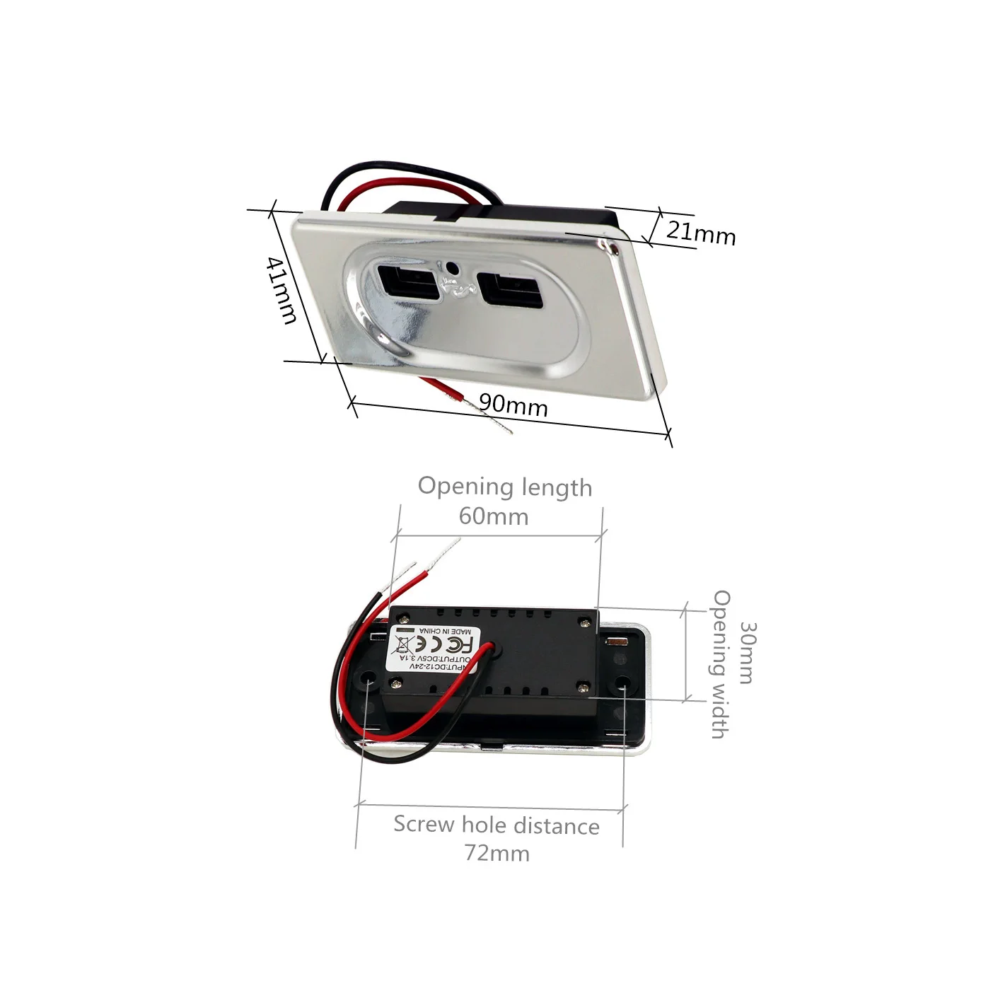 2 Port Usb Charger New Caravan Camping Motorhome Rv Portable - Buy 2 ...