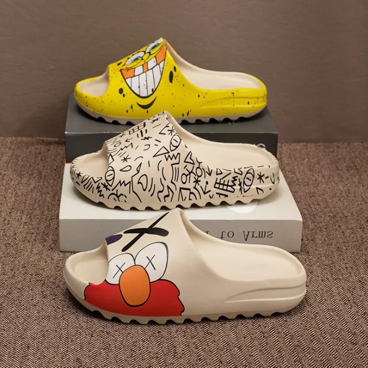 

Summer 2022 Yezzy Slipper Slides Plus Size Large Size Slippers Character Slides Fashion Yeezy Slides For Men, Various styles and colors available