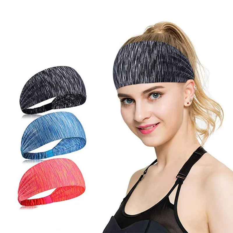 

Yoga Sport Athletic Headband For Running Fitness All Men Women Elastic Sweatband Running Quick Dry Hair Band, Multi colors