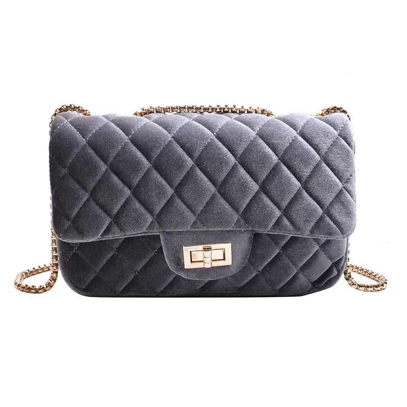

New Design Wallet Women's Simple Bag Popular Velvet Handbags Premium Bag Handbags Custom Logo