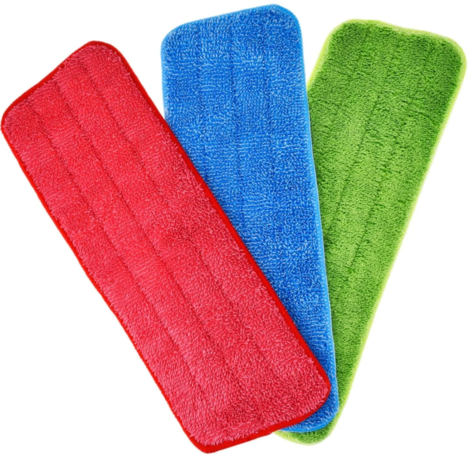 

Durable 42CM Replacement Spray Mop Heads Microfiber Flat Mop Pads, Dark blue/blue/green/grey/red