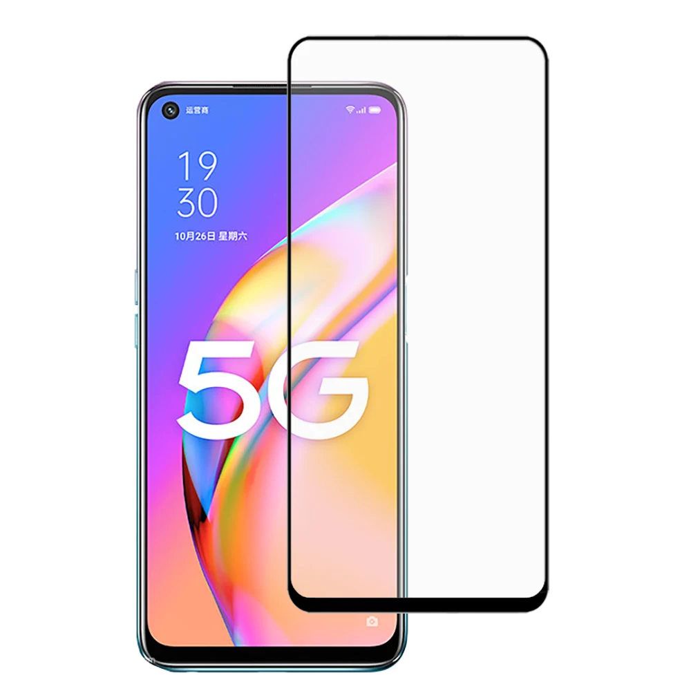 

2.5D high quality phone screen protector tempered glass for Oppo A93 A53 A73 A55 5G, Hd transparent
