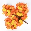 E-3054 Hots Sale Artificial Maple Tree Branches and Leaves Superior Silk maple Leaves bundle For Decoration