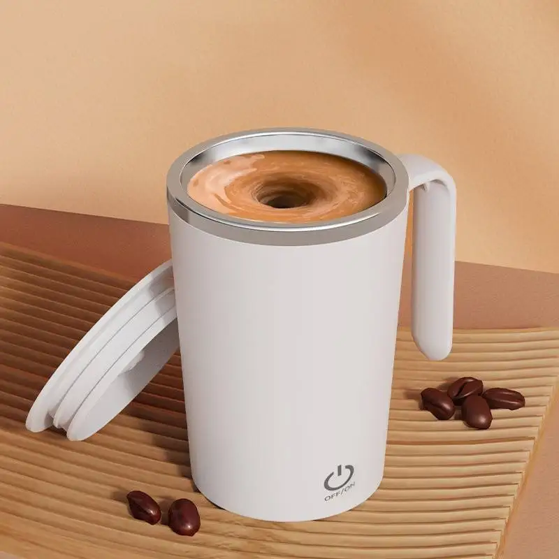 

2023 New 380ml Double Wall Vacuum Stainless Steel Insulated Automatic Self Stirring Magnetic Coffee Mug