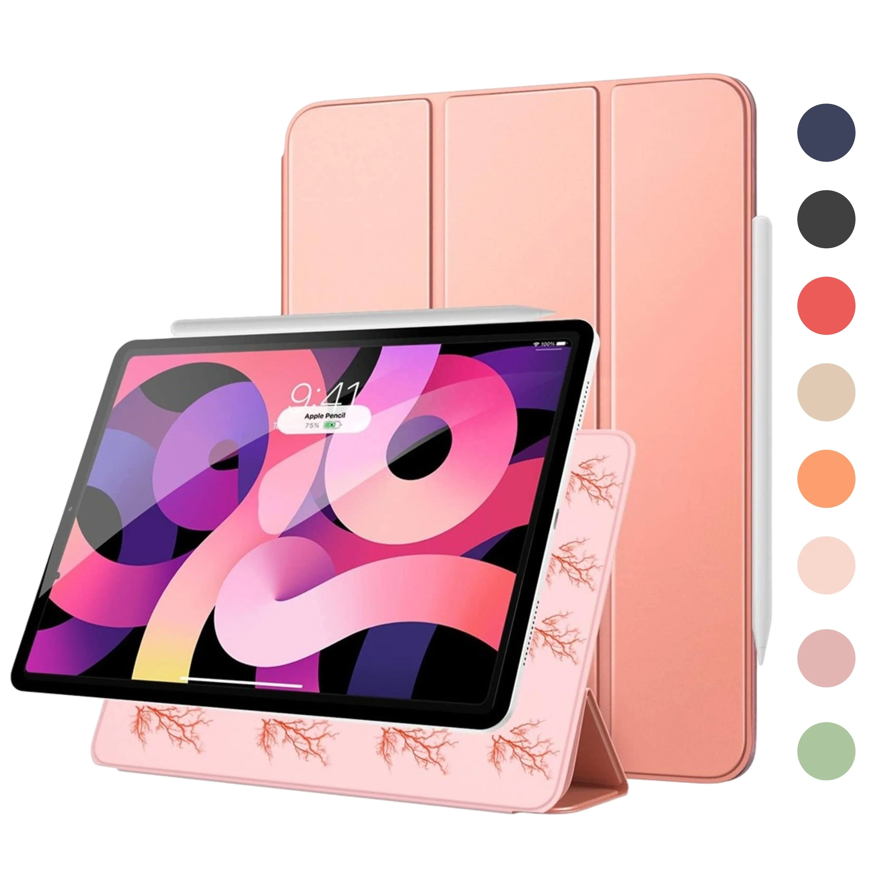 

Leather Magnetic ipad case Protective Strong Magnet case for ipad Air custom ipad pro 12.9 2021 case