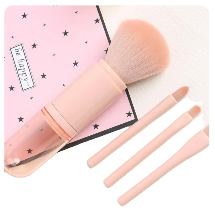 

Wholesale customized convenient makeup brush set is soft and comfortable travel makeup brush set, Pink, green