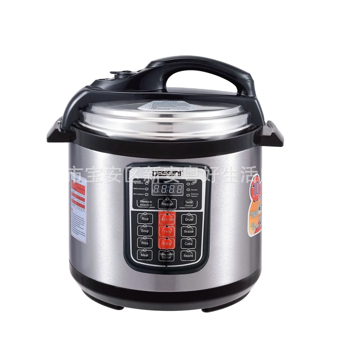 

6 litre prestige commercial aluminum alloy power electrical dessini Pressure cooker, Picture