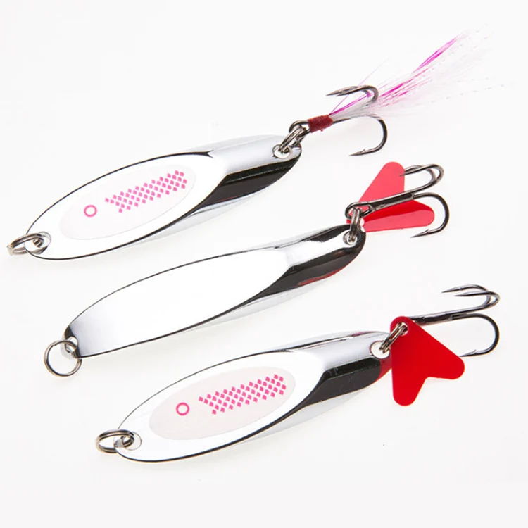 metal baits silver gold metal spoon lure 3g-80g spoon fishing lure metal lure fishing tackle