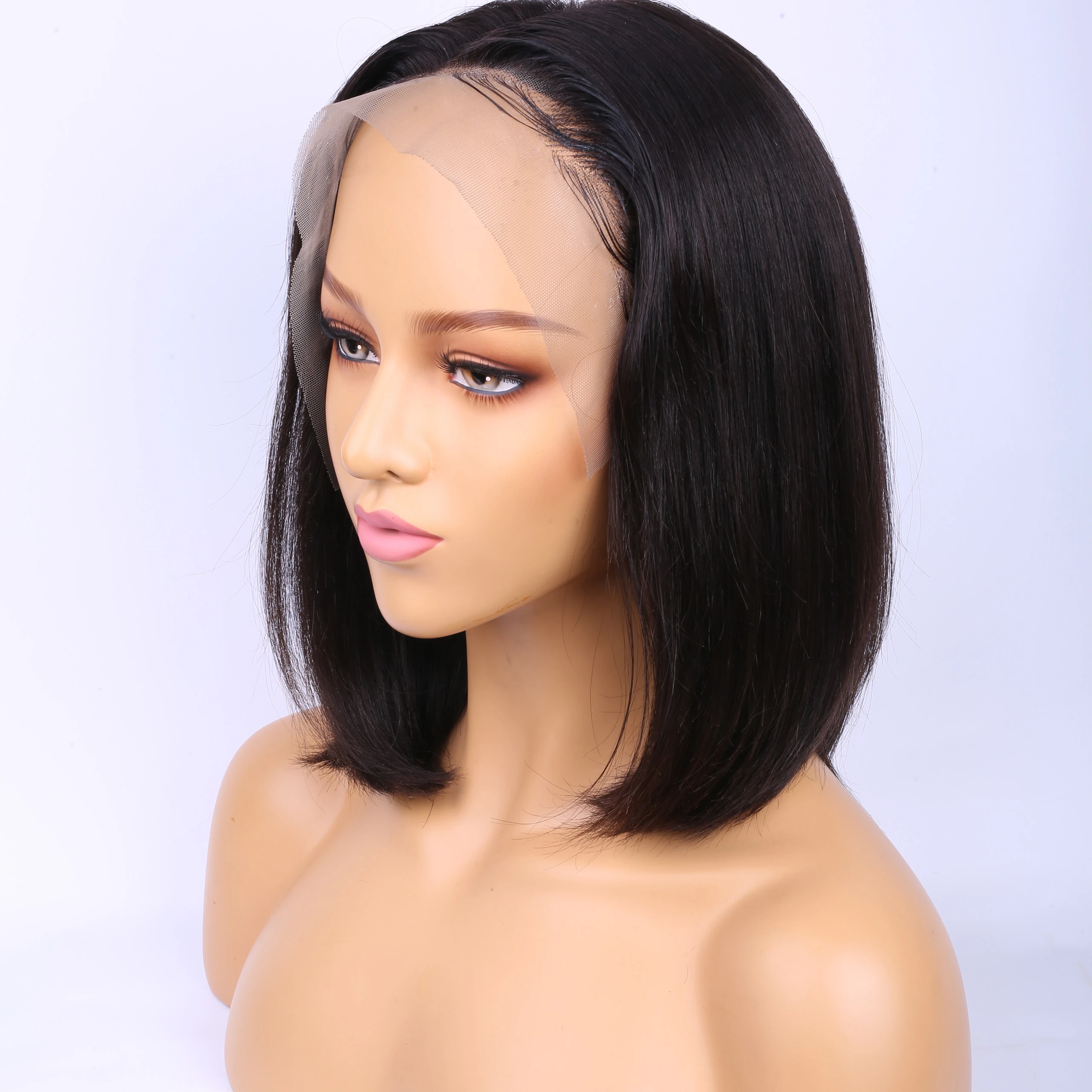 

FDX wigs human hair lace front,brazilian straight bob lace front wig for women