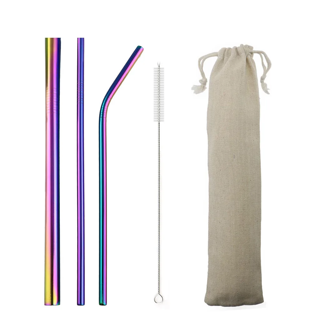

Eco-friendly Reusable Stainless Steel Drinking Straws, Metal Drink Straws, As request