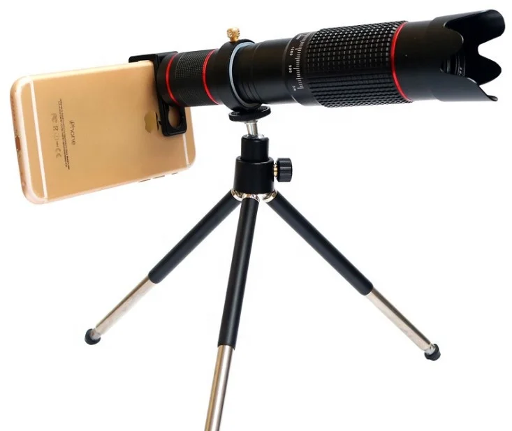 

Mini Camera Lens 36x Magnification Telephoto Lens For Iphone,Huawei, Black white