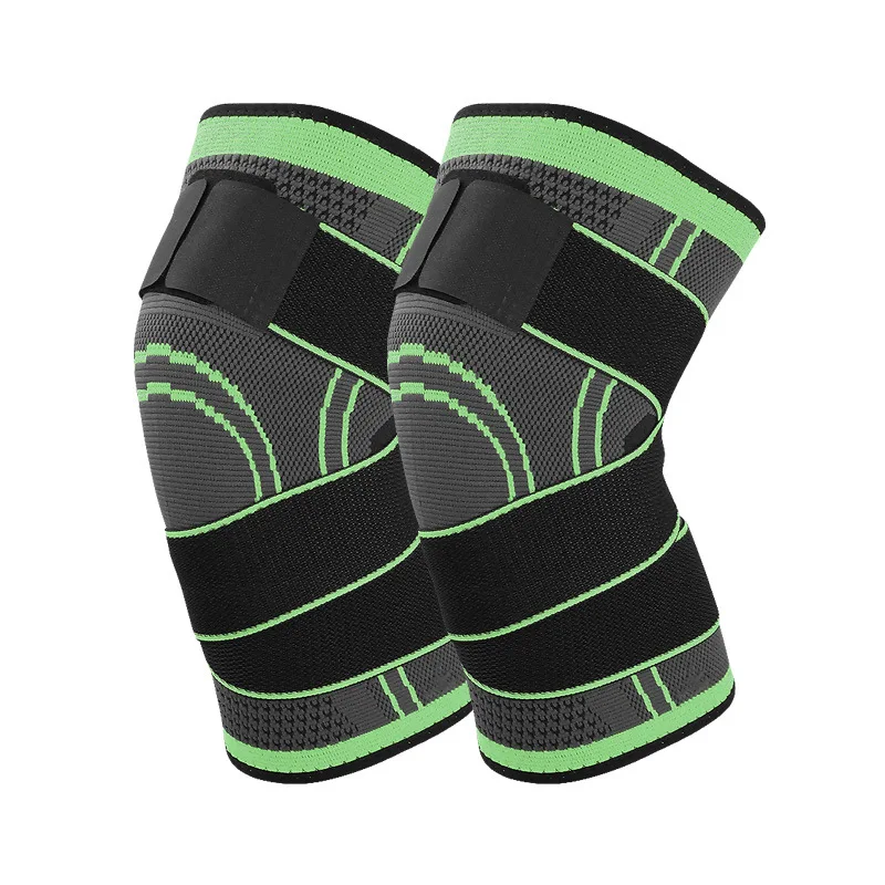 

Factory Wholesale Adjustable Knee Support High Elastic Bandage Knee pad, 3 colors