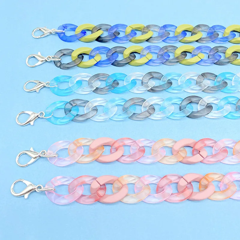 

Gattara New Arrived Candy Color Resin Acrylic Glasses Chain Trend Retro Anti-skid Glasses Chain, Colorful