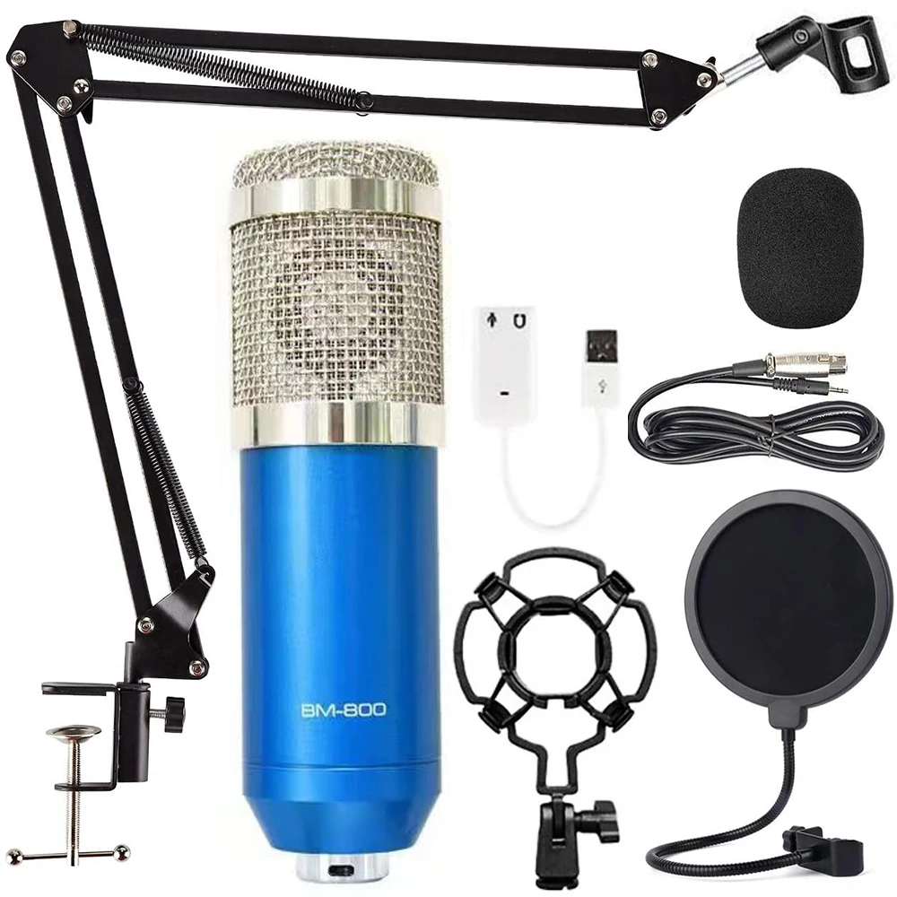 

Wholesale Zimhome OEM Logo XLR Wired BM800 Cardioid Condenser Blue Microphone for Youtube Twitch TikTok