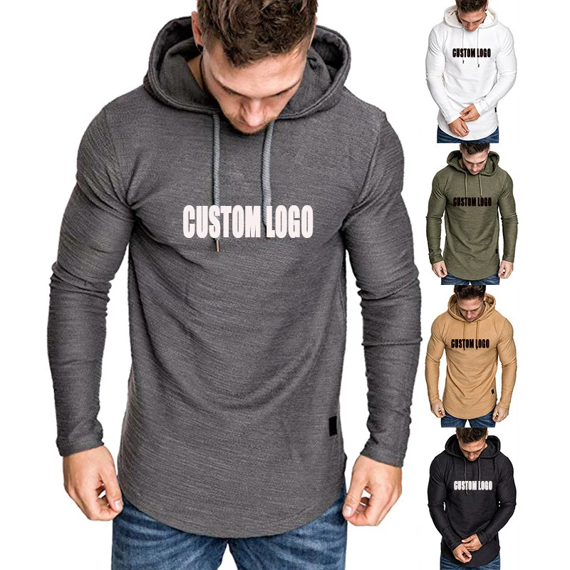 

Free shipping Spring Factory Wholesale OEM Men Plain Pullover Custom Printing Logo Polyester Hoodies Men With Pocket, Customized color